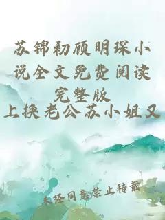 苏锦初顾明琛小说全文免费阅读完整版